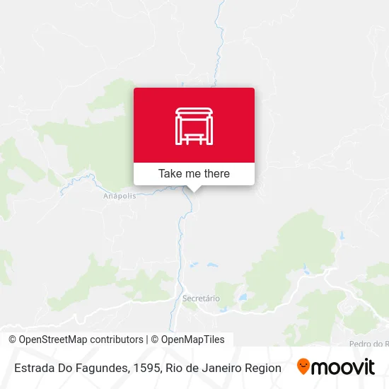 Estrada Do Fagundes, 1595 map