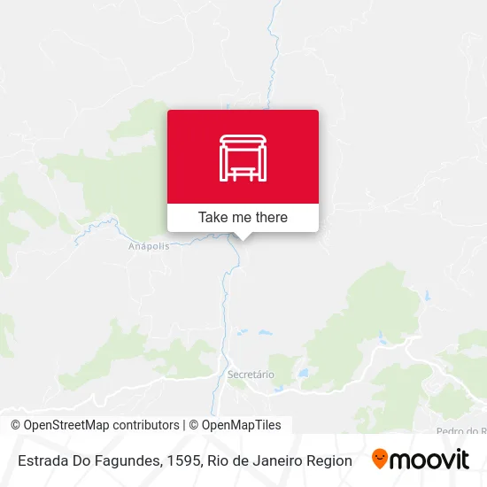 Estrada Do Fagundes, 1595 map