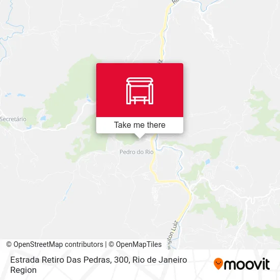 Estrada Retiro Das Pedras, 300 map