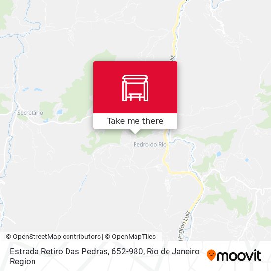 Estrada Retiro Das Pedras, 652-980 map