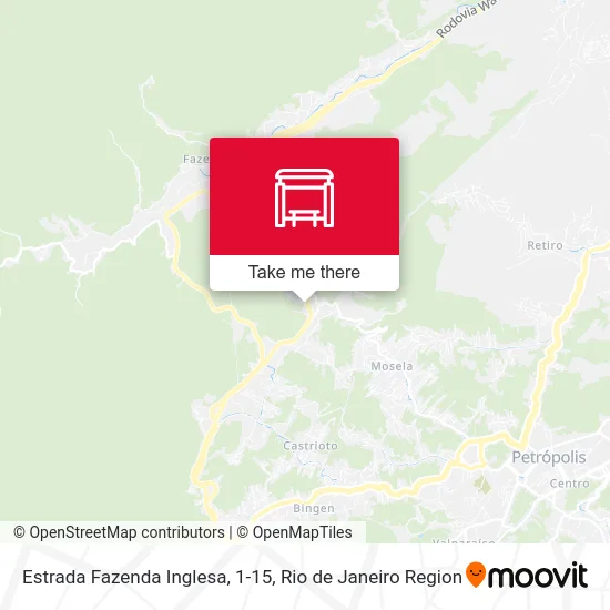 Estrada Fazenda Inglesa, 1-15 map