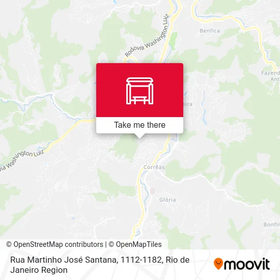 Rua Martinho José Santana, 1112-1182 map