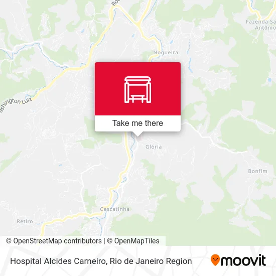 Hospital Alcides Carneiro map