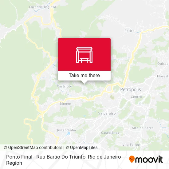 Ponto Final - Rua Barão Do Triunfo map