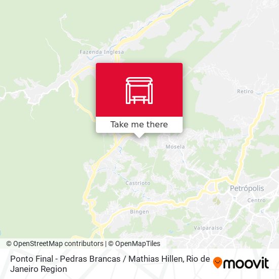 Ponto Final - Pedras Brancas / Mathias Hillen map