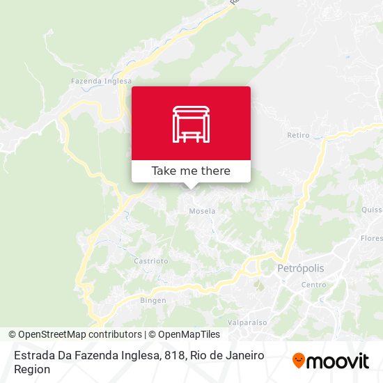 Estrada Da Fazenda Inglesa, 818 map