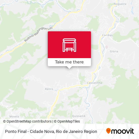 Ponto Final - Cidade Nova map