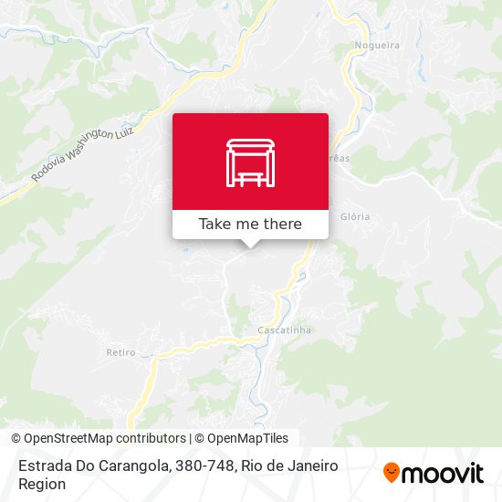 Estrada Do Carangola, 380-748 map