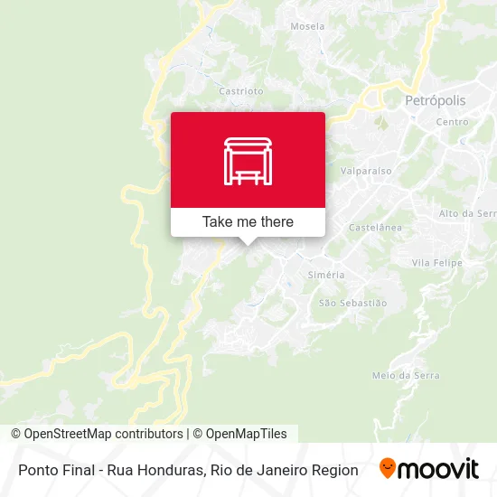 Ponto Final - Rua Honduras map