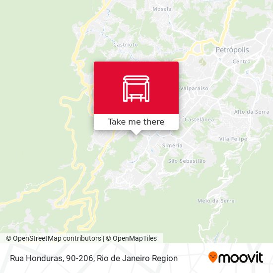 Rua Honduras, 90-206 map