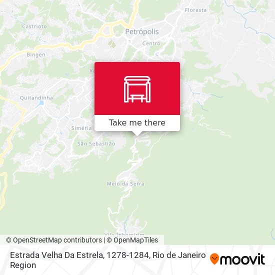 Estrada Velha Da Estrela, 1278-1284 map