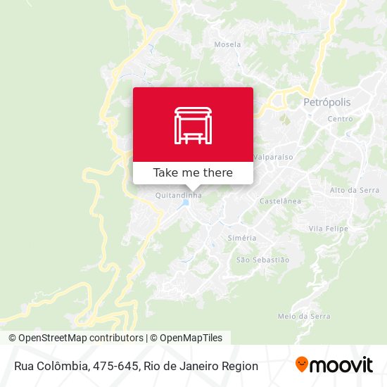 Rua Colômbia, 475-645 map