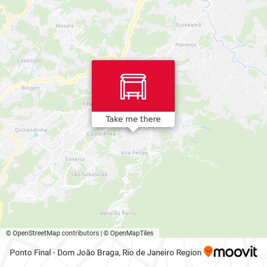 Ponto Final - Dom João Braga map