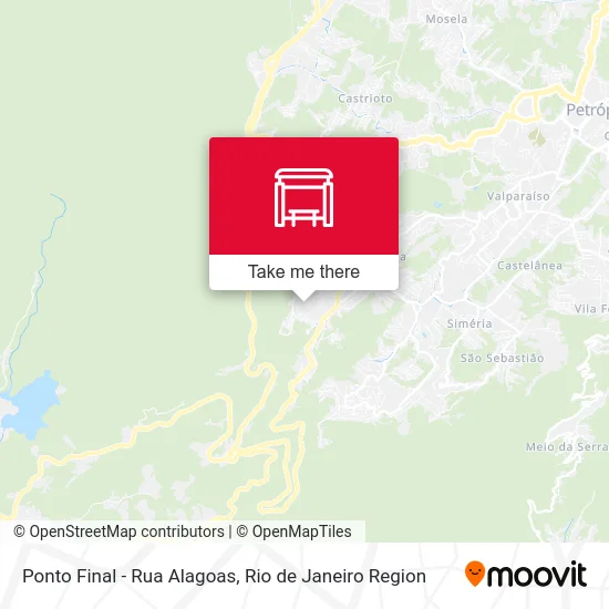 Ponto Final - Rua Alagoas map