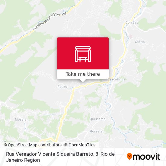 Rua Vereador Vicente Siqueira Barreto, 8 map