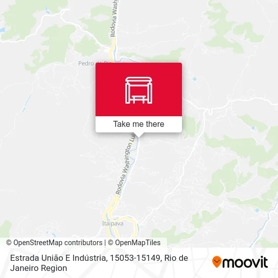 Estrada União E Indústria, 15053-15149 map