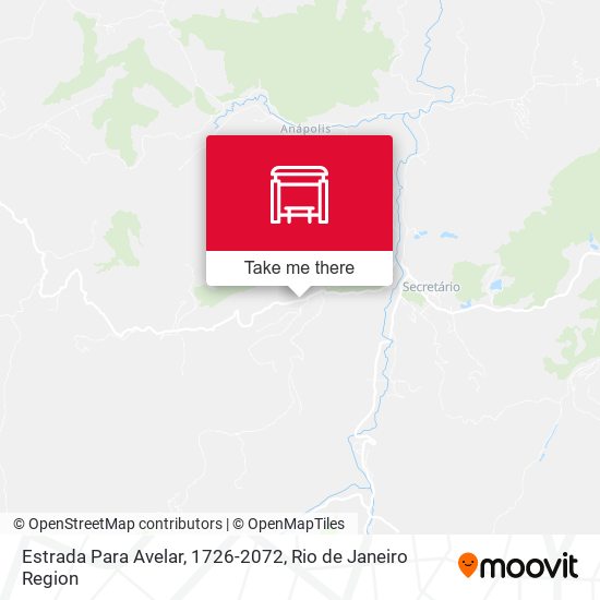 Estrada Para Avelar, 1726-2072 map