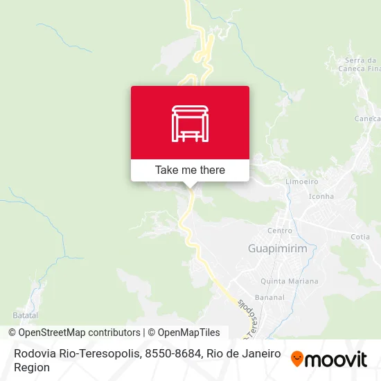 Rodovia Rio-Teresopolis, 8550-8684 map