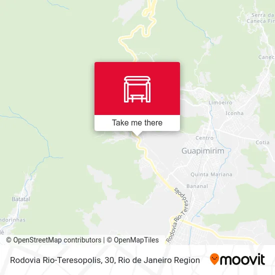 Rodovia Rio-Teresopolis, 30 map