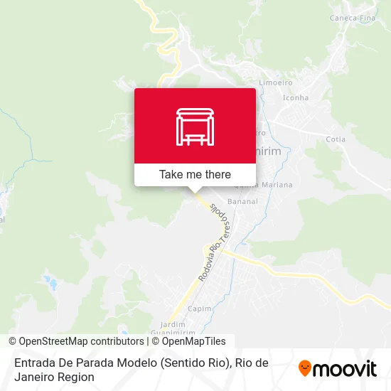 Entrada De Parada Modelo (Sentido Rio) map