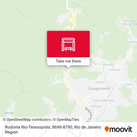 Rodovia Rio-Teresopolis, 8696-8790 map
