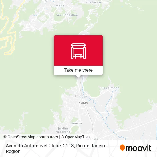 Avenida Automóvel Clube, 2118 map