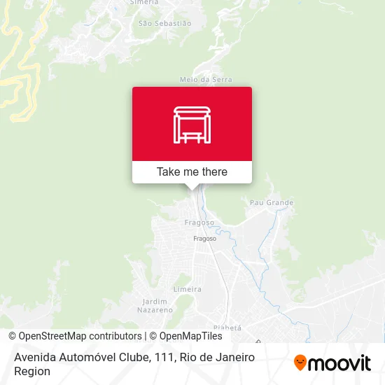 Avenida Automóvel Clube, 111 map