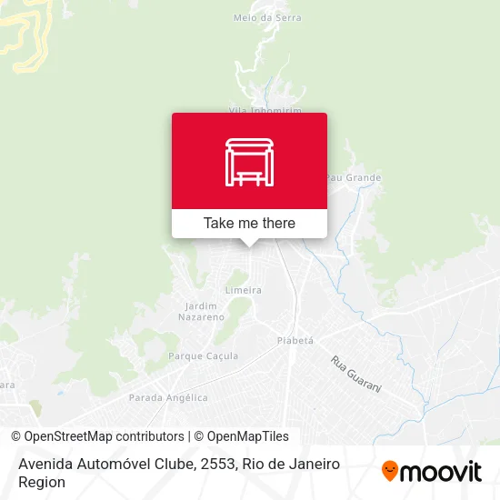 Avenida Automóvel Clube, 2553 map