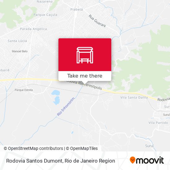 Rodovia Santos Dumont map