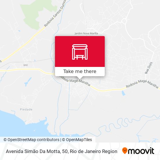 Mapa Avenida Simão Da Motta, 50