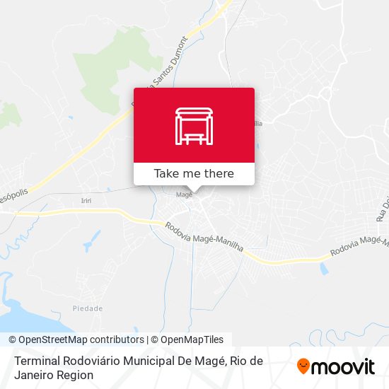 Mapa Terminal Rodoviário Municipal De Magé