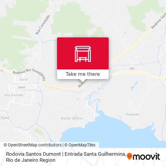 Rodovia Santos Dumont | Entrada Santa Guilhermina map