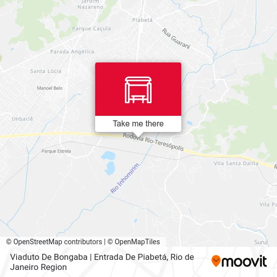 Viaduto De Bongaba | Entrada De Piabetá map