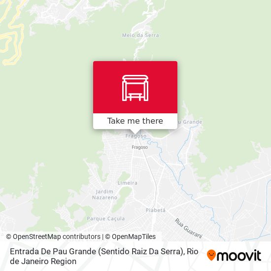 Entrada De Pau Grande (Sentido Raiz Da Serra) map