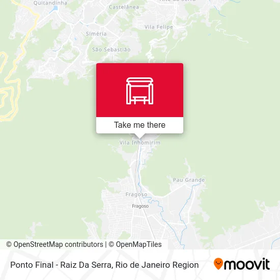 Ponto Final - Raiz Da Serra map