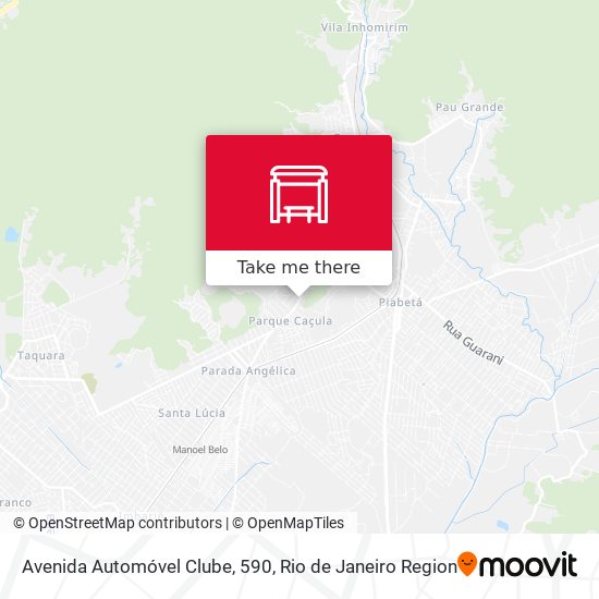 Avenida Automóvel Clube, 590 map