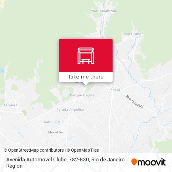 Avenida Automóvel Clube, 782-830 map
