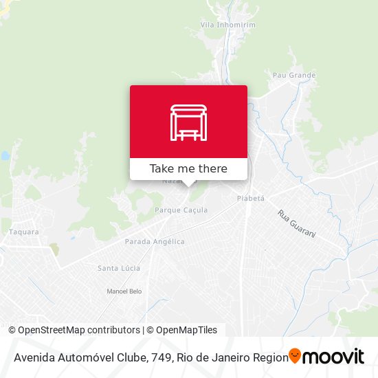 Avenida Automóvel Clube, 749 map