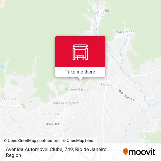Avenida Automóvel Clube, 749 map