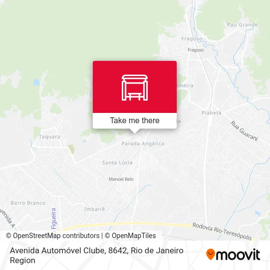 Avenida Automóvel Clube, 8642 map