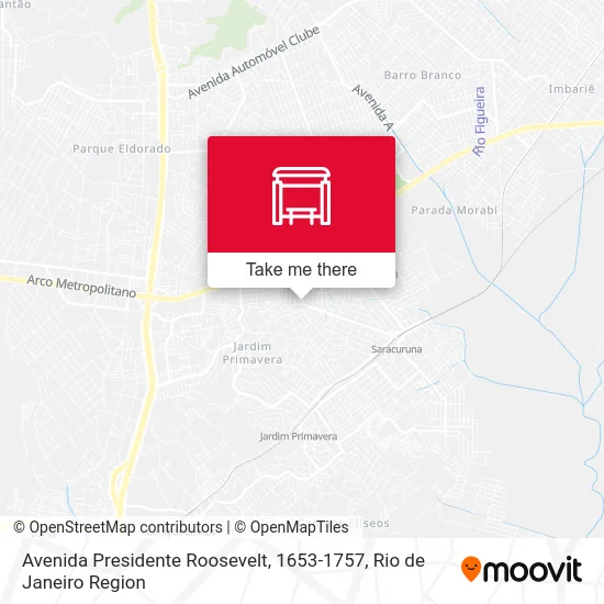 Avenida Presidente Roosevelt, 1653-1757 map