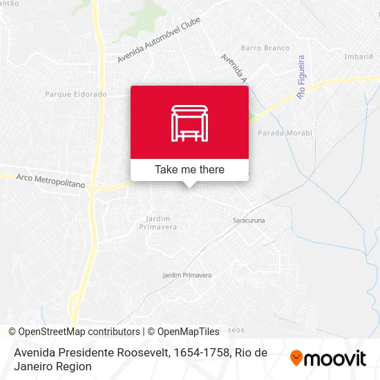 Avenida Presidente Roosevelt, 1654-1758 map