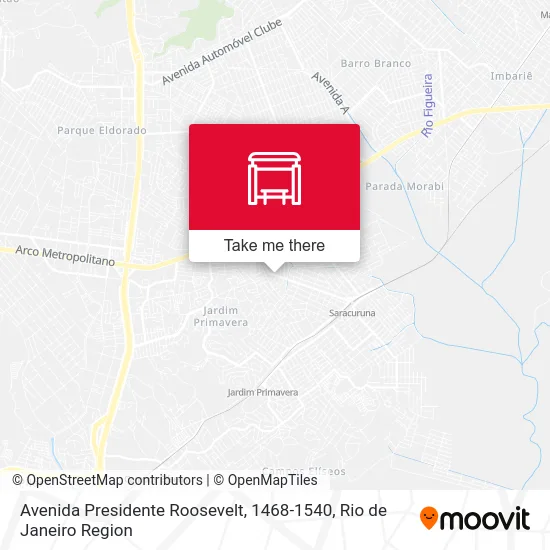 Avenida Presidente Roosevelt, 1468-1540 map