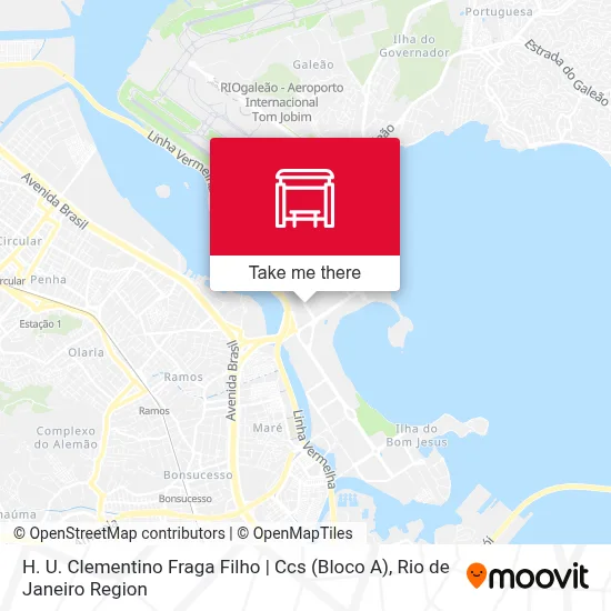 H. U. Clementino Fraga Filho | Ccs (Bloco A) map