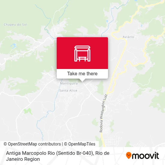 Antiga Marcopolo Rio (Sentido Br-040) map