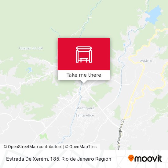 Estrada De Xerém, 185 map