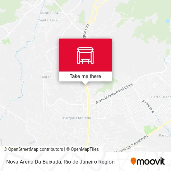 Nova Arena Da Baixada map