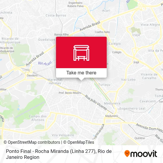 Ponto Final - Rocha Miranda (Linha 277) map