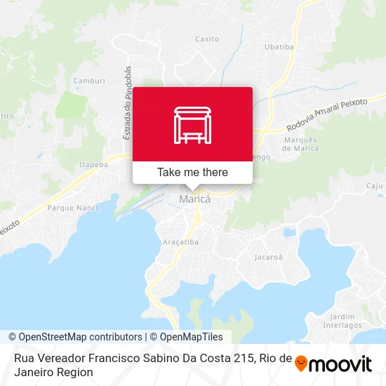 Rua Vereador Francisco Sabino Da Costa 215 map