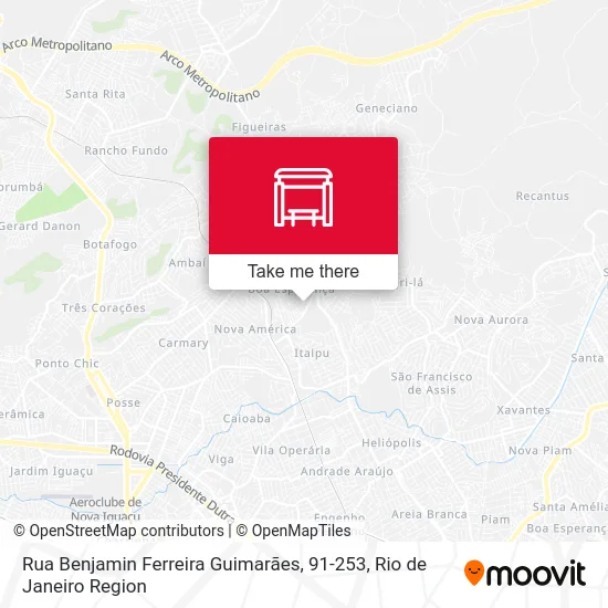 Rua Benjamin Ferreira Guimarães, 91-253 map